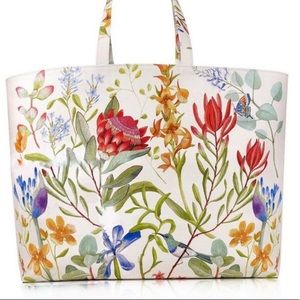 Estée Lauder floral tote